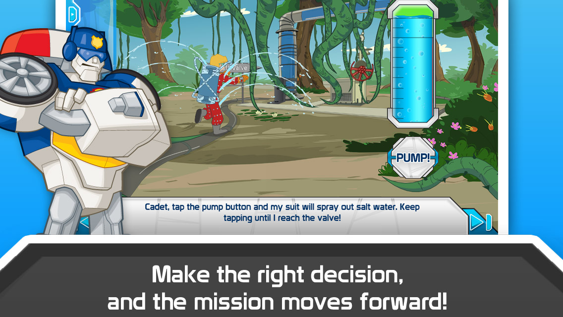 Transformers Rescue Bots Sky Forest Rescue App Screenshot